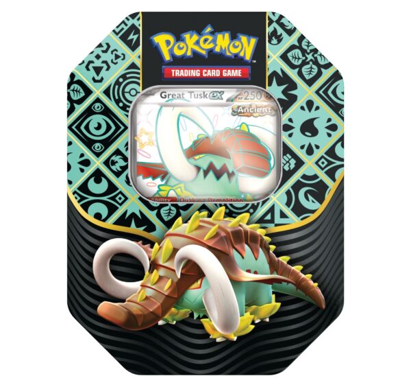 Pokémon TCG: Paldean Fates Tin 4-booster Great Tusk